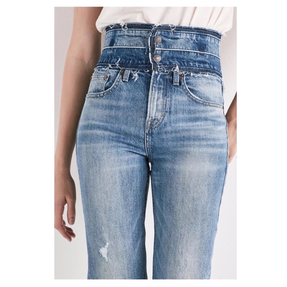 NWT Lucky Remade Hi-Rise Lucky Pins Stacked Waist